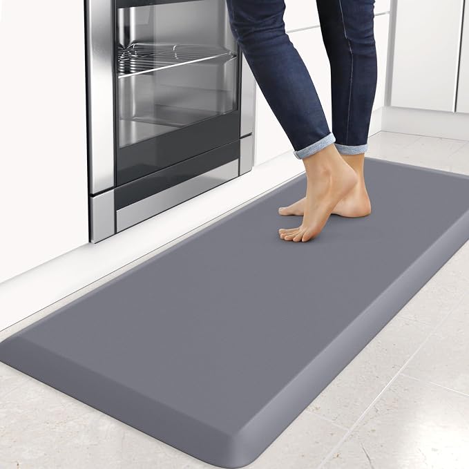 4/5 Inch Thick Kitchen Mats for Floor, StepRite Kitchen Rug for Standing Desk by Bringcushiontoyourlife