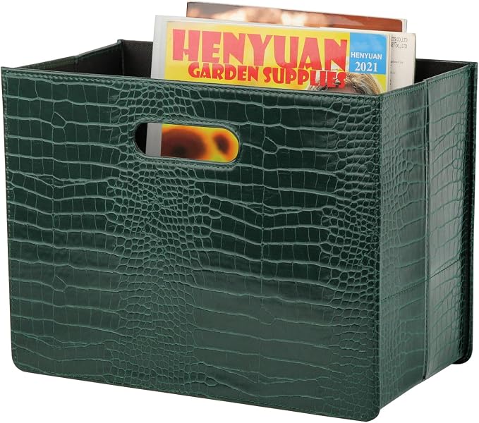HofferRuffer Magazine Basket Holder, Foldable Magazine Rack, Document File by HofferRuffer