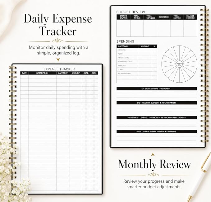 Budget Planner Account Book Monthly Expense Tracker, Saving & Debt Tracker - Image 8