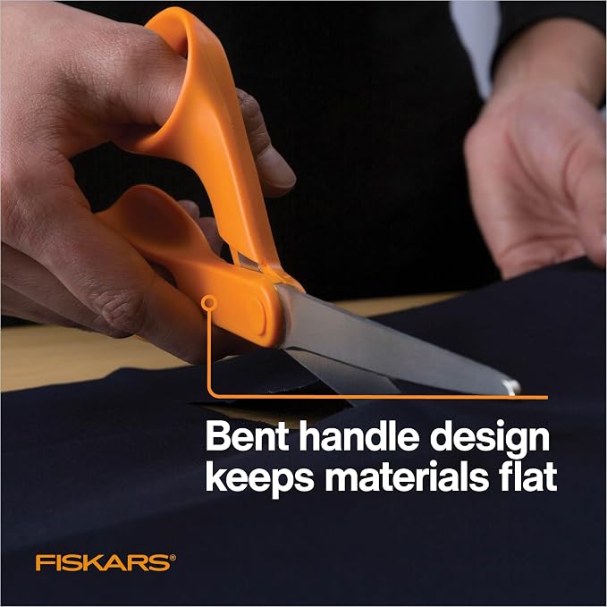 Fiskars Petite Original Orange-Handled Scissors, Crafting and Sewing Stainless - Image 5