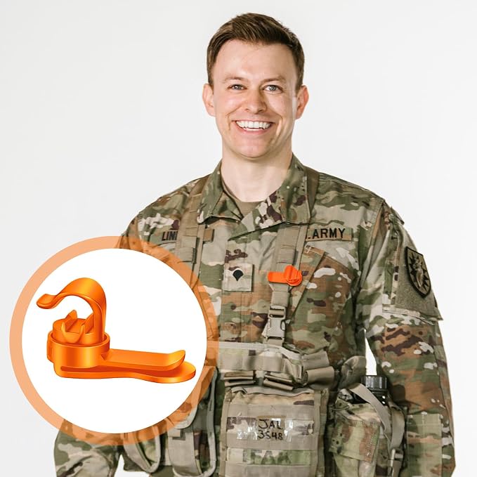 Moxweyeni 3 Pcs Bladder Clip Water Tube Hydration Hose Magnetic Clip Military - Image 4