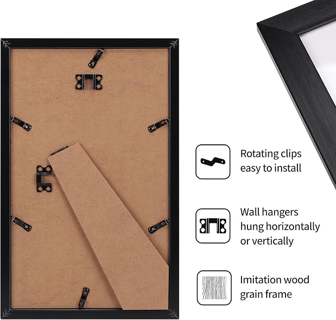 Giftgarden 8.5x14 Picture Frame Black, 12 Pack - Image 7