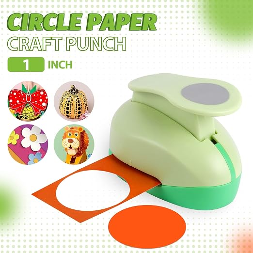 UCEC 1 Inch Circle Punch, Circle Hole Punch, Paper Punch, Paper Punches Craft - Image 2