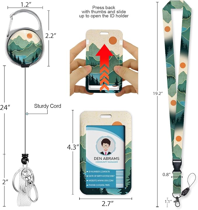 Piefly Lanyards for Id Badges, Badge Holder - Image 5