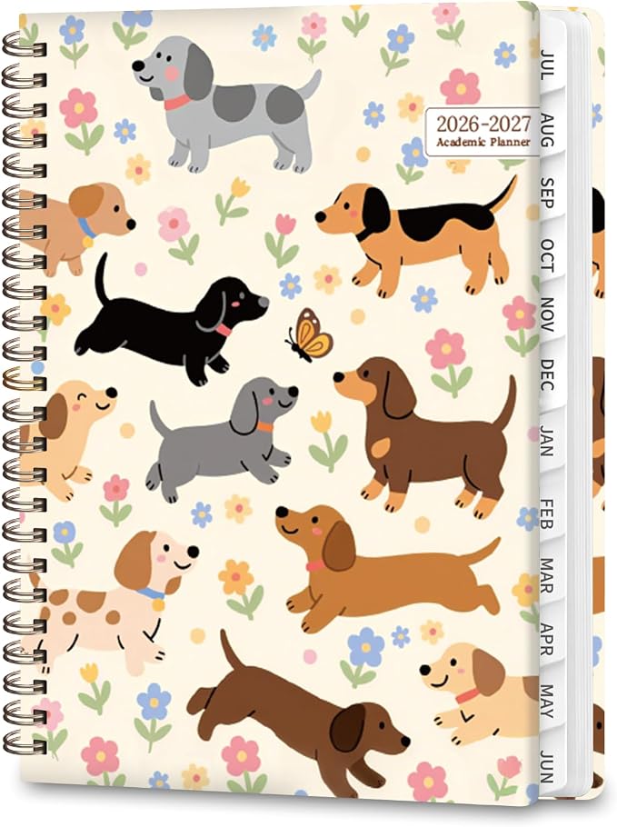 Planner 2026-2027, Weekly and Monthly Academic Year Calendar Planner, July 2026 by VALOME