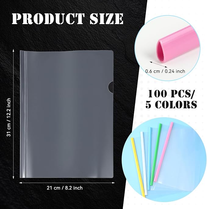 Mimorou 100 Pcs Clear Report Cover - Image 2