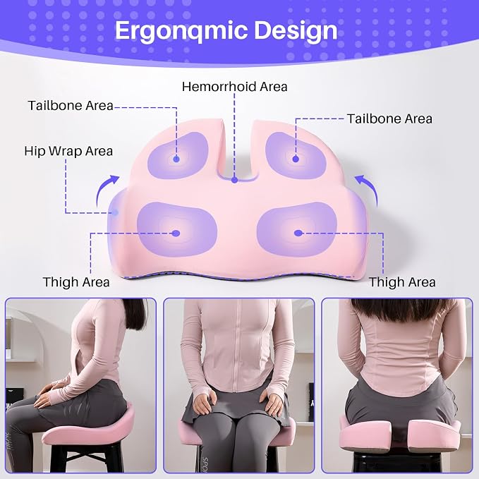 Seat Cushion for Office Chair, Large Thick Seat Cushion for Tailbone Pain Relief - Image 2