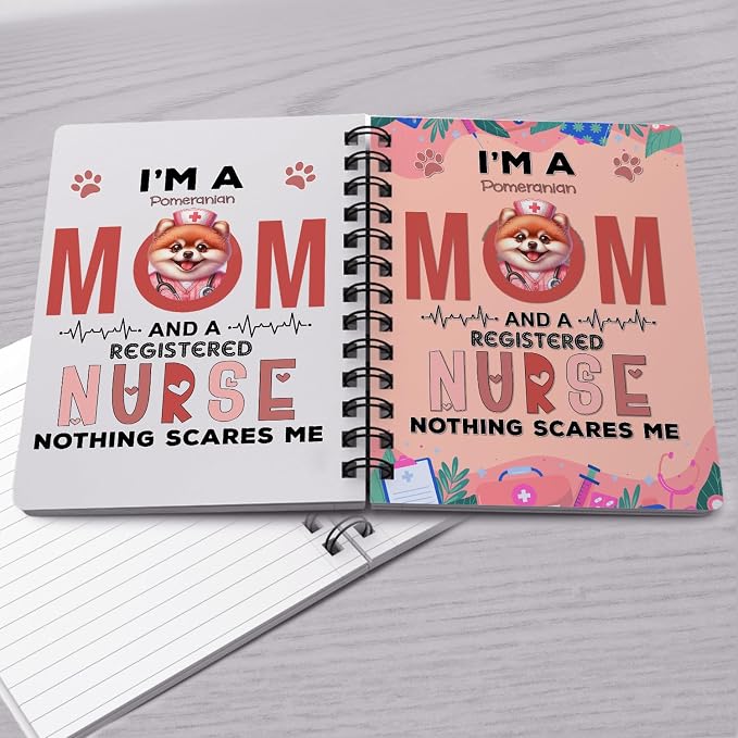 Ninety3POD I'm a Pomeranian Mom and a Registered Nurse Nothing Scares Me Spiral - Image 4