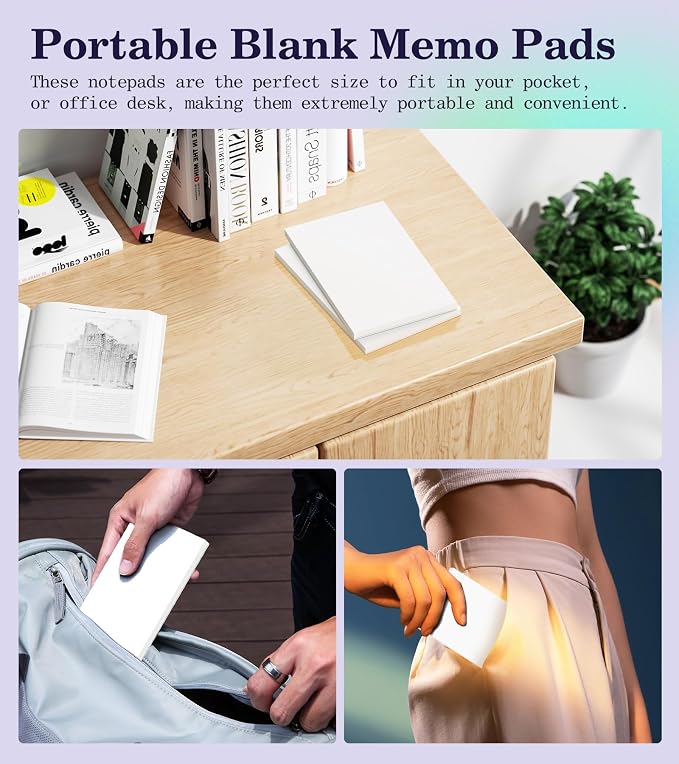Small Note Pads 3x5 Pocket Notepad, 10 Pack Server Note Pads 3x5, Scratch Pads - Image 6