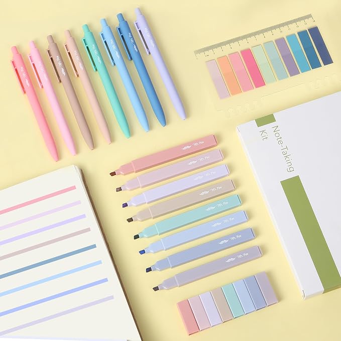 Mr. Pen- Aesthetic Highlighters and Gel Pens, 16 Pack | 200 Sheets Transparent - Image 7