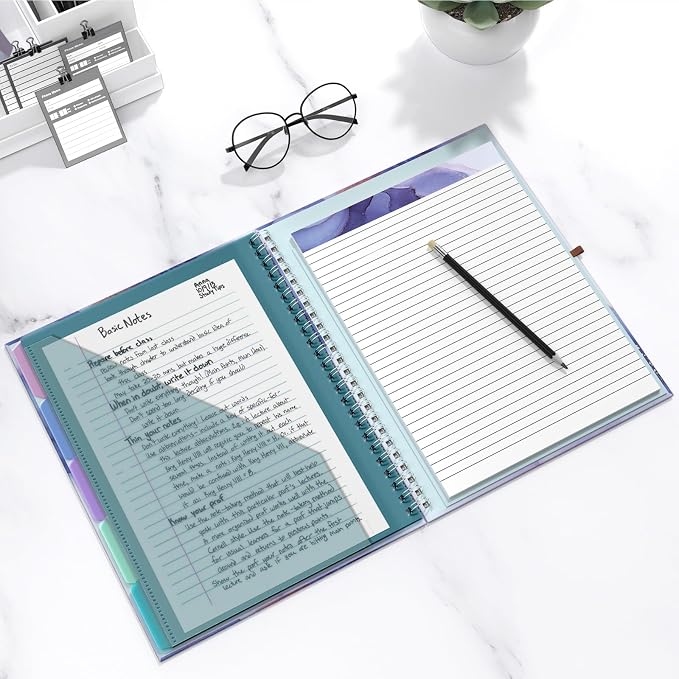 Hongri Clipboard Folio with Refillable Lined Notepad, 8.5 x 11 Folders with - Image 7