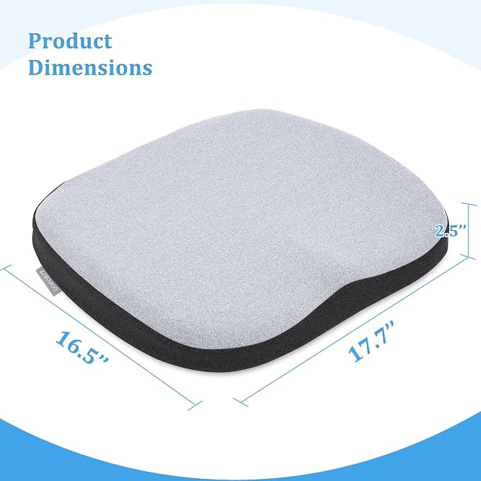 GOFORIT Molded Memory Foam Seat Cushion, Patent Dual-Layer Foam Design Office - Image 3