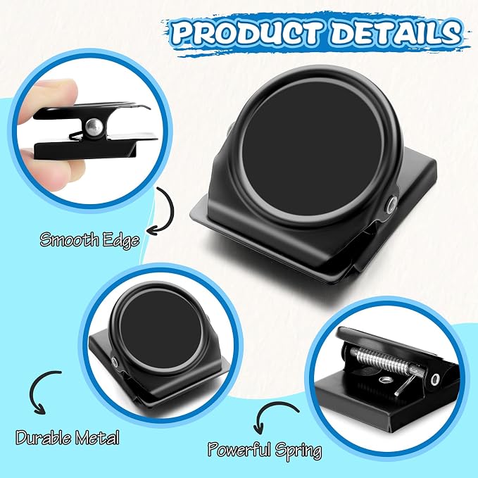 Grtard 24 Pack Magnetic Clip 1.8Inch, Clips - Image 3