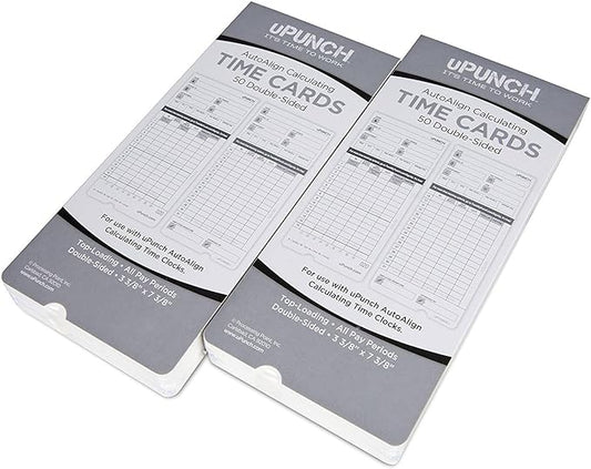 100 uPunch Time Cards for HN4000-DeskLoop Office
