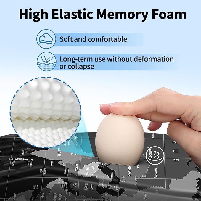 YIWEI Ergonomic Mouse Pad with Wrist Rest - Image 3