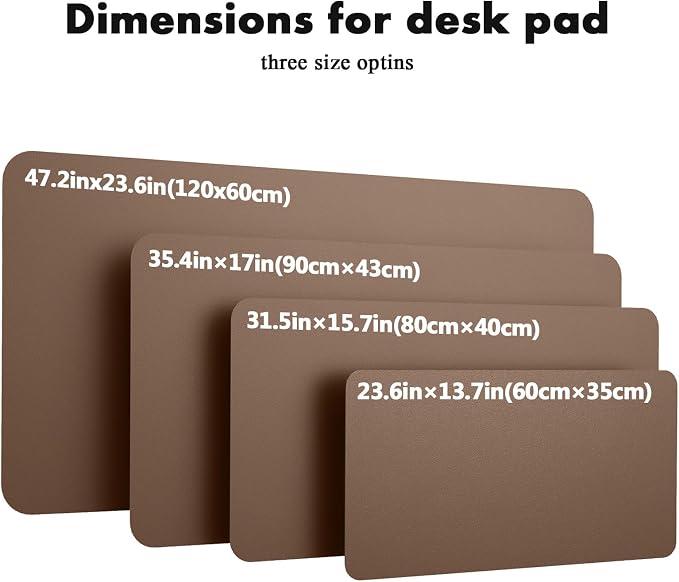 YSAGi Double-Sided Desk Pad, Leather Desk Mat, Eco Cork Desk Pad Protector - Image 9
