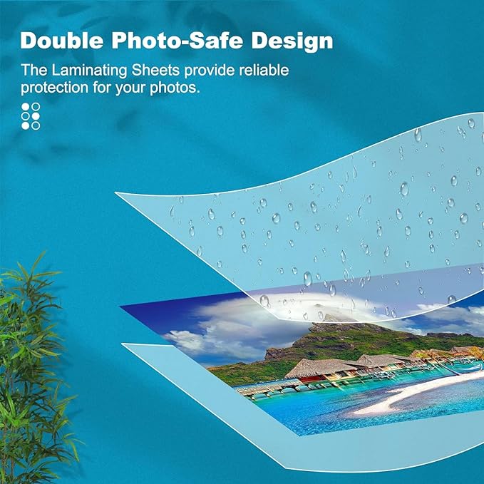 3 mil Thermal Laminating Sheets, Holds 8.5" x 11" Sheets, Thermal Laminating Pouches for Laminator, 9" X 11.5" Letter Size Thermal Laminating Paper, Round Corner 2000 Pack-DeskLoop Office