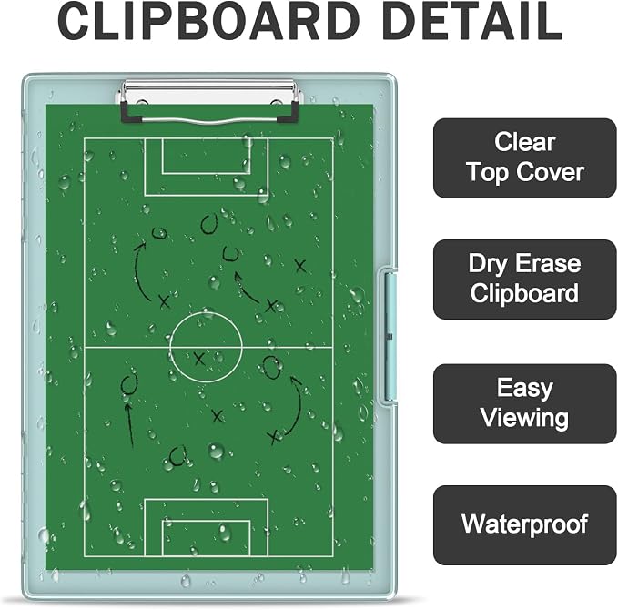 Rimilak Plastic Clipboard with Storage, Side Opening with 2 Compartment - Image 5