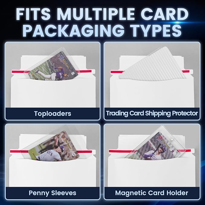 50 Pack Mailer Trading Card Envelopes，7" x 4.35" Trading Card Mailers - Image 5