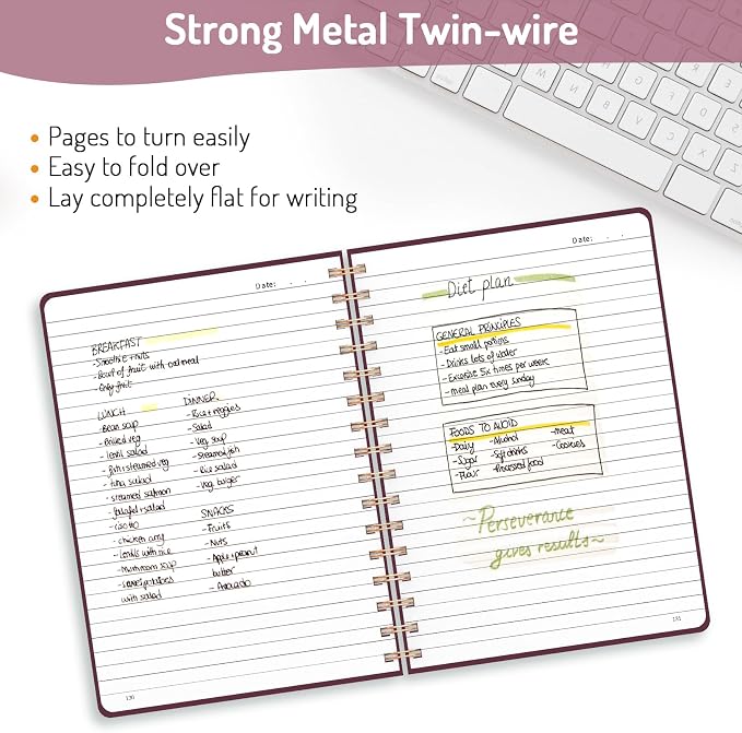 Forvencer Lined Spiral Journal Notebook - Image 3