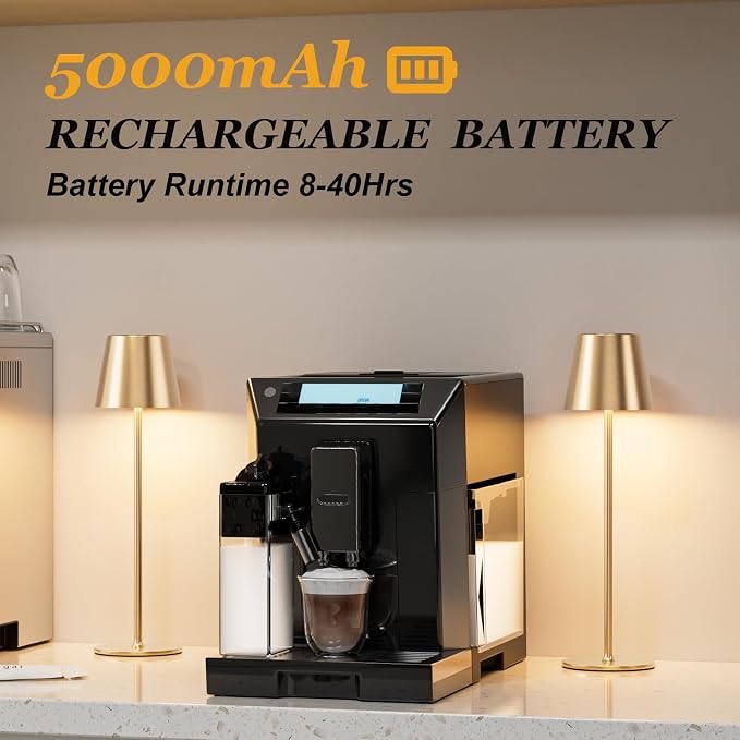 Kakanuo Cordless Table Lamp Rechargeable Gold - Image 3