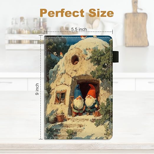 Garden Gnome Large Server Book for Waitress & Waiter 9"x5.5" - Image 2