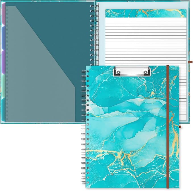 Hongri Clipboard Folio with Refillable Lined Notepad, 8.5 x 11 Folders with by Hongri