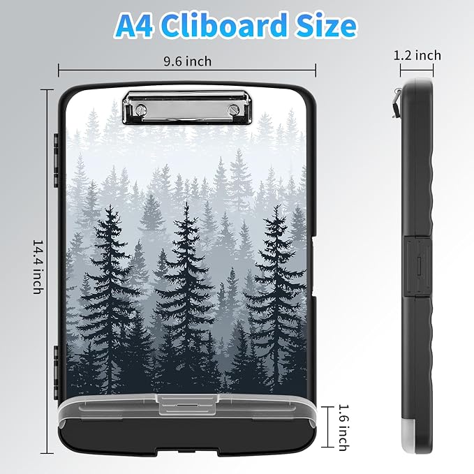LYHXLYJH Clipboard with Storage, A4 Clipboards with Pen Holder, Heavy Duty - Image 2
