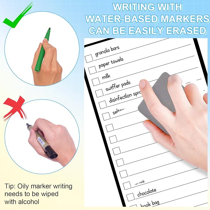 7-Piece Magnetic Dry Erase to-Do List White Board, Chore Chart, Dry Erase - Image 5