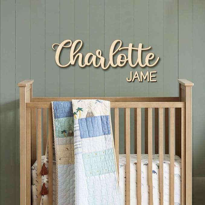 Personalized Wooden Name Sign for Nursery - Image 7