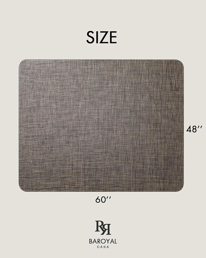 Baroyal Office Chair Mat for Hardwood Floor Under Desk Computer Rolling Chair - Image 2
