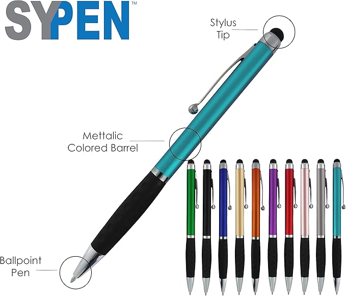 Customized Pens With your Custom Logo or Text-600 Pack Bulk-for Businesses, Parties, and Events, 2 in 1 Ballpoint Pen & Stylus Compatible with Touchscreen Devices, Red Barrel, Black Ink-DeskLoop Office