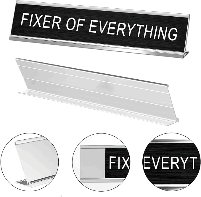 Desk of A Humble Genius Funny Desk Signs - Image 3
