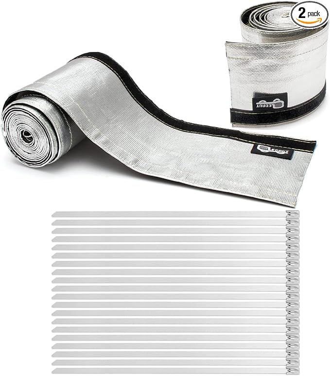 Heat Shroud Sleeve Aluminized 2 Pcs by LEDAUT
