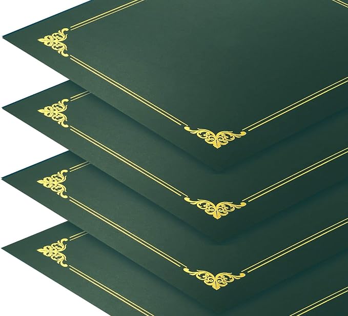 Better Office Products 25 Pack Green Certificate Holders, Diploma Holders - Image 5