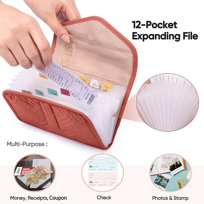 Fabric Receipt Organizer 7X5 - Image 4