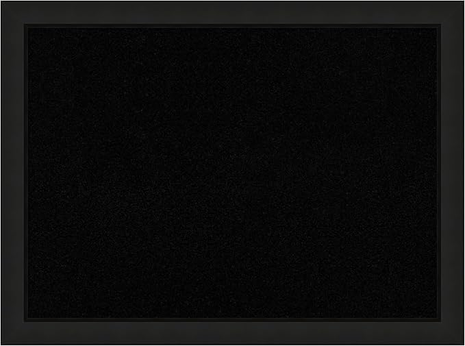 Amanti Art Black Cork Board for Wall, 23x31 Vision Board with Black Wood Frame, Medium Corkboard Office Decor for Home Organization, Casual Corkboard Pinboard to Display Items for Home Organization-DeskLoop Office