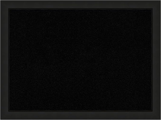 Amanti Art Black Cork Board for Wall, 23x31 Vision Board with Black Wood Frame, Medium Corkboard Office Decor for Home Organization, Casual Corkboard Pinboard to Display Items for Home Organization-DeskLoop Office