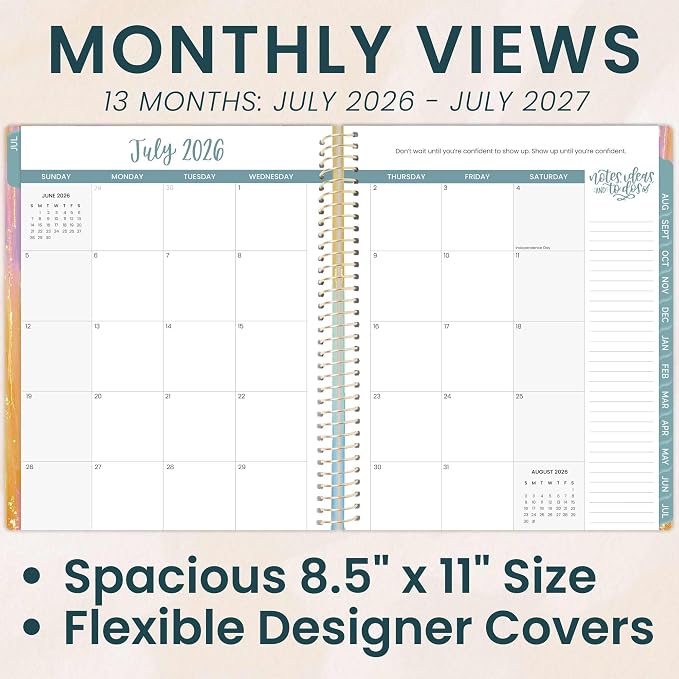bloom daily planners 2026-2027 Planner 13 Month Academic Year Organizer - Image 3