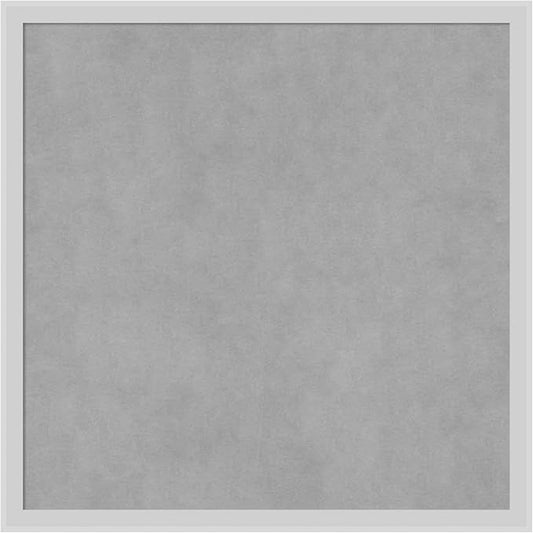 Amanti Art Silver Framed Magnetic Board 21x21 Medium Vision Board by AmantiArt
