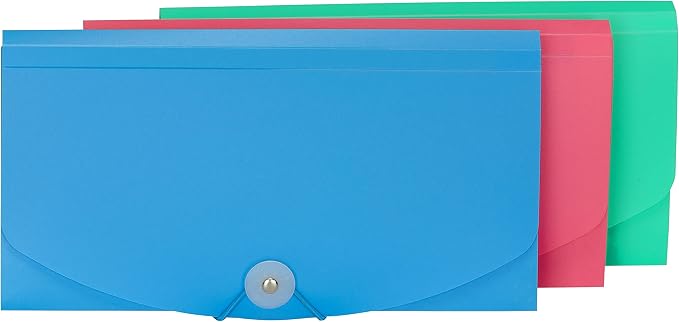 C-Line 13-Pocket Poly Expanding File, 10 x 5 Inches, Junior Size - Image 3