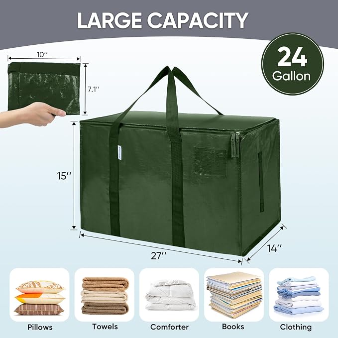 TICONN 6 Pack Extra Large Moving Bags Heavy Duty - Image 5