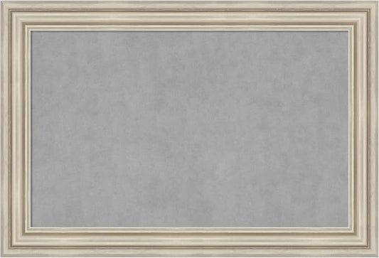 Amanti Art Silver Framed Magnetic Board 26x38 Large Vision Board by AmantiArt