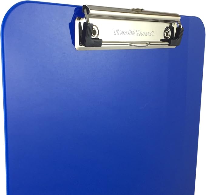 Trade Quest Plastic Clipboard Opaque Color Letter Size Low Profile Clip - Image 2