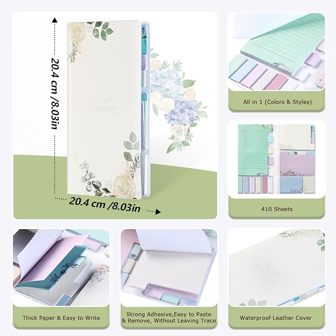 Sticky Notes Set Sticky Notes Tabs Divider Sticky Notes Planner Sticky Notes Sticky Note Dividers Tabs Book Notes Office Supplies Back to School Supplies-DeskLoop Office