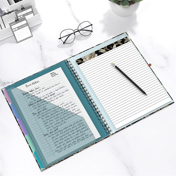 Hongri Clipboard Folio with Refillable Lined Notepad, 8.5 x 11 Folders with - Image 7