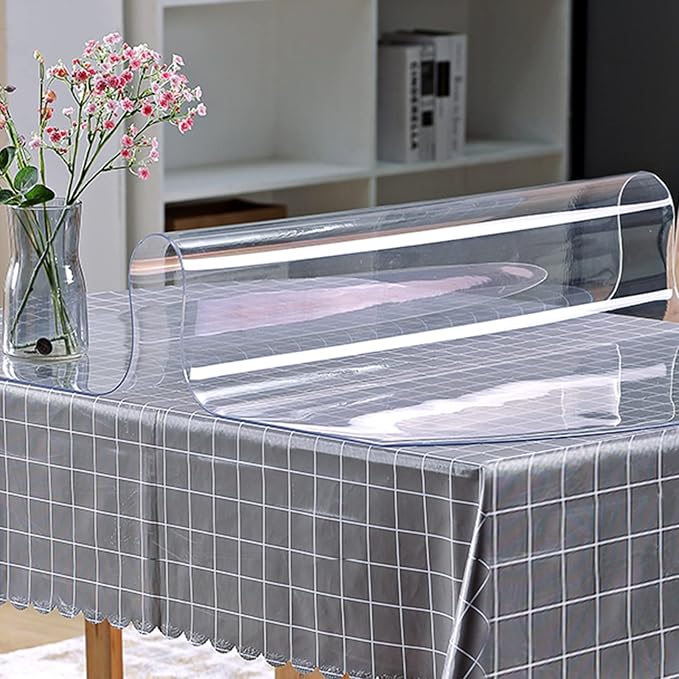 VEVOR Clear Desk Cover Protector, 42 x 78 inch, 1.5 mm Thick Rectangle - Image 9