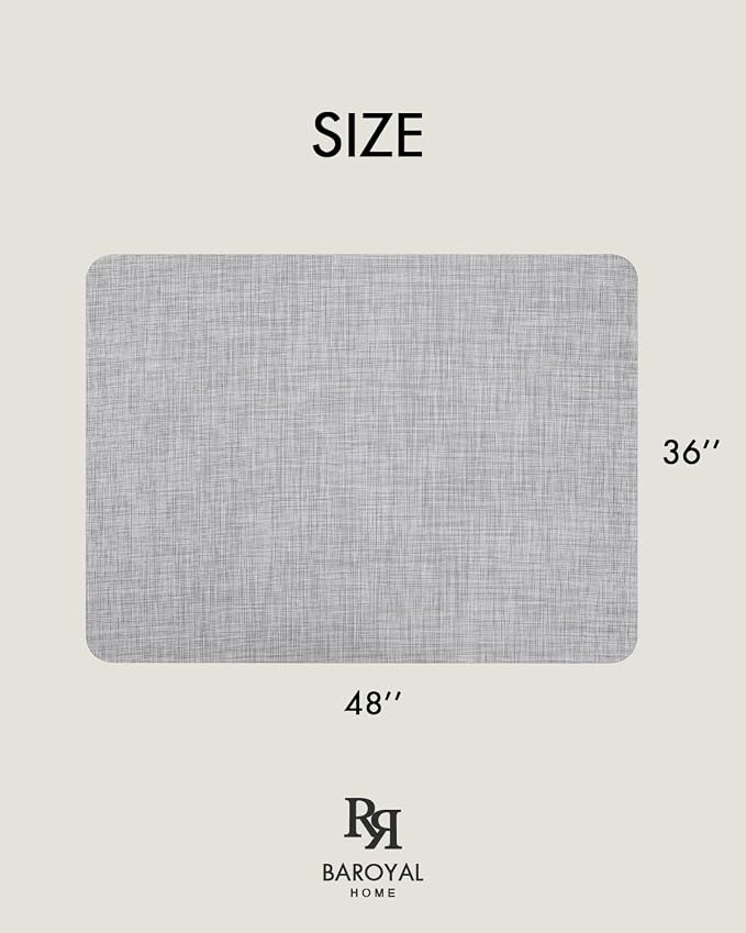 Baroyal Office Chair Mat for Hardwood Floor Under Desk Computer Rolling Chair - Image 2