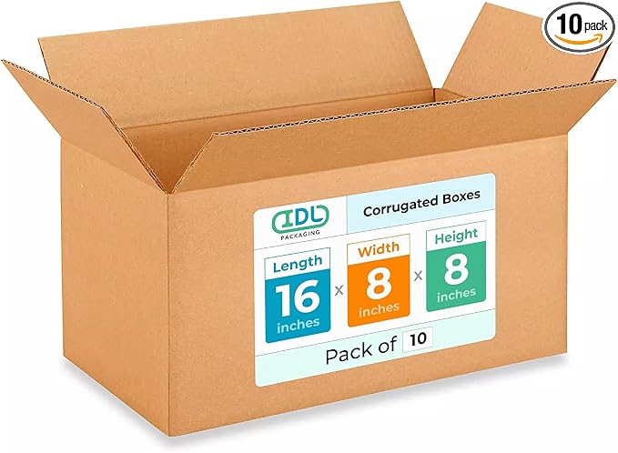 IDL Medium Moving Boxes 16x8x8 inches by IDLPackaging