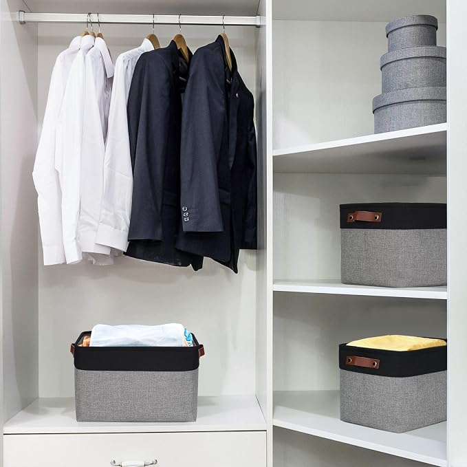 Bagnizer Storage Bins Large Fabric Storage Baskets - Image 2